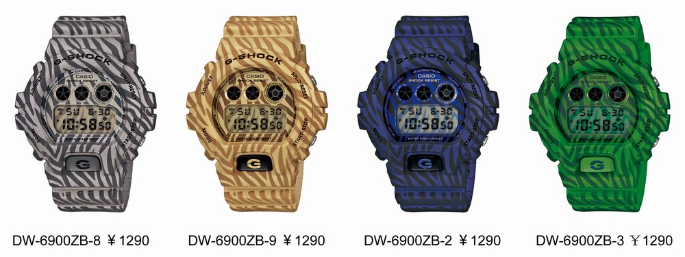 G-SHOCK新品DW-6900ZB野性狂潮來襲