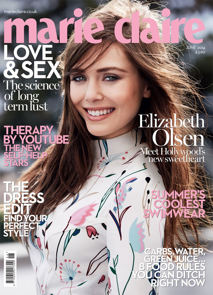 Elizabeth Olsen《Marie Claire》英國(guó)版2014年6月號(hào)