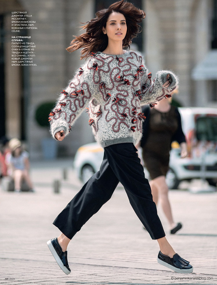 Hanaa Ben Abdesslem《Grazia》俄羅斯版2014年9月號