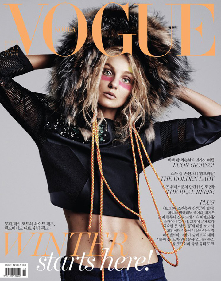 Caroline Trentini《Vogue》韓國版2014年11月號(hào)