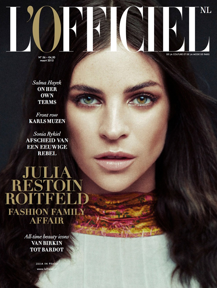 Julia Restoin Roitfeld《L’Officiel》荷蘭版2015年3月號(hào)