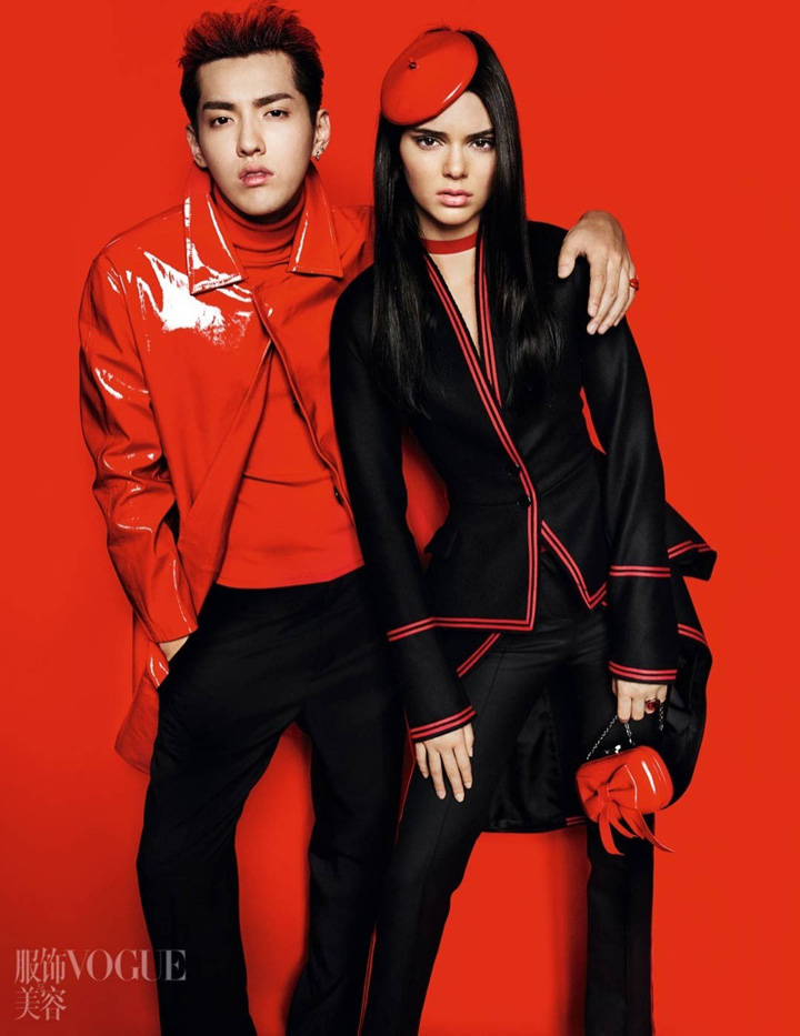 Kendall Jenner&吳亦凡《Vogue》中國(guó)版2015年7月號(hào)