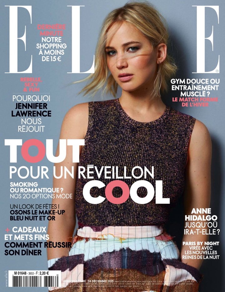 Jennifer Lawrence《Elle》法國(guó)版2015年12月號(hào)