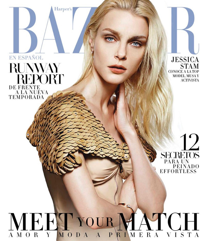 Jessica Stam《Harper’s Bazaa》墨西哥版2016年2月號(hào)