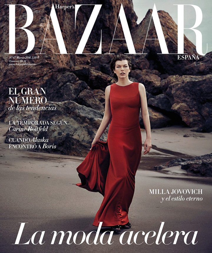 Milla Jovovich《Harper’s Bazaar》西班牙版2016年3月號