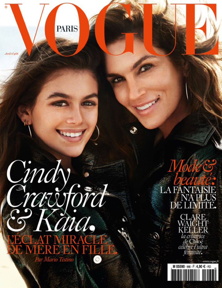 Cindy Crawford《Vogue》法國版2016年4月號