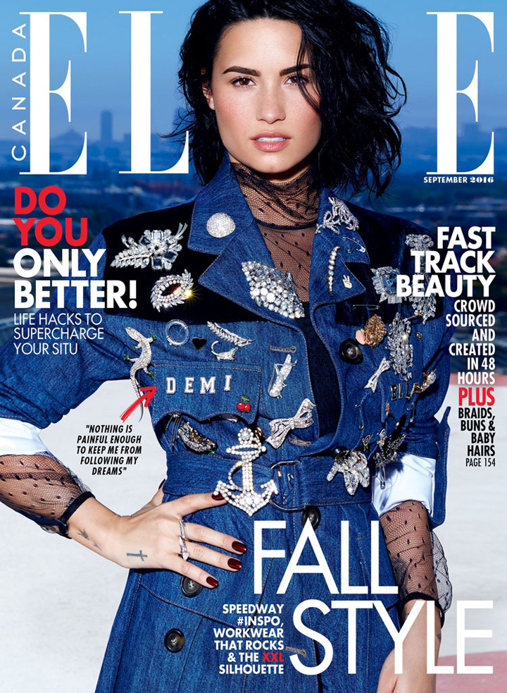 Demi Lovato《Elle》加拿大版2016年9月號