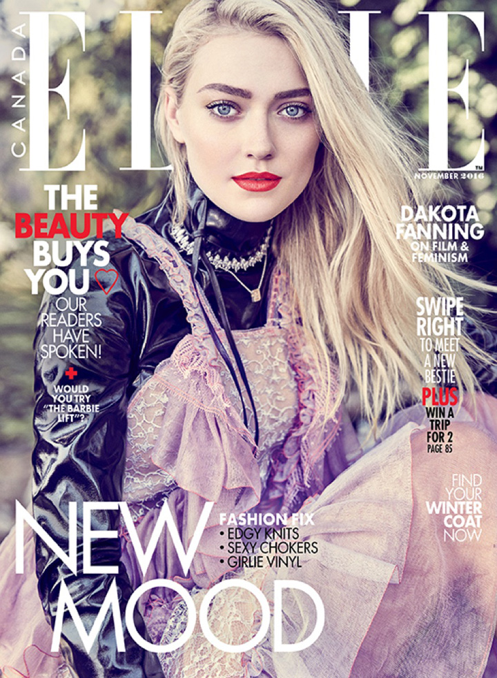 Dakota Fanning《Elle》加拿大版2016年11月號