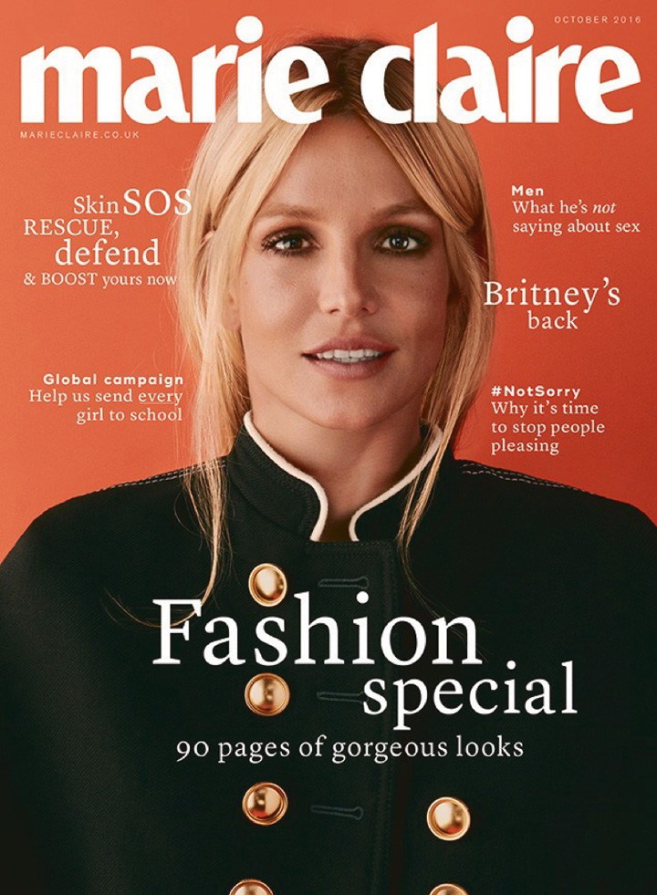 Britney Spears《Marie Claire》英國版2016年10月號(hào)