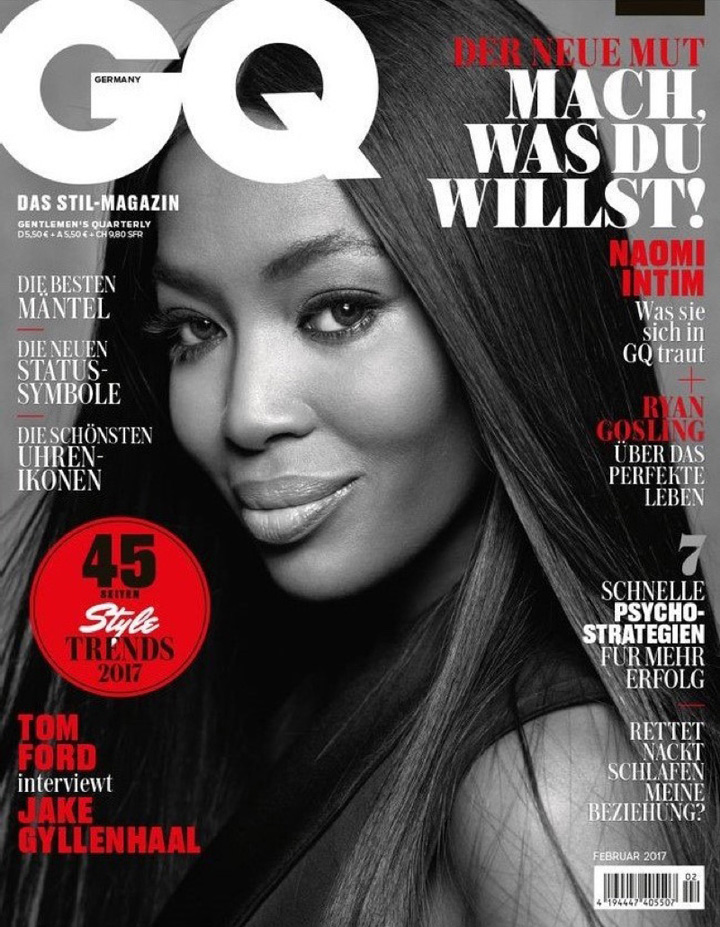 Naomi Campbell《GQ》德國(guó)版2017年2月號(hào)