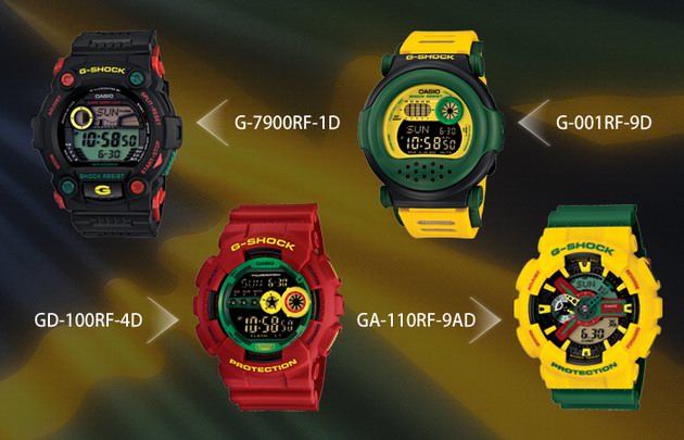 G-SHOCK推出全新系列表款Rastafarian Pack，極具牙買加民族風(fēng)格特色