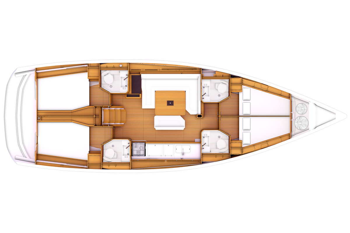 Sun Odyssey 469結(jié)構(gòu)圖：JEANNEAU亞諾帆船新型號